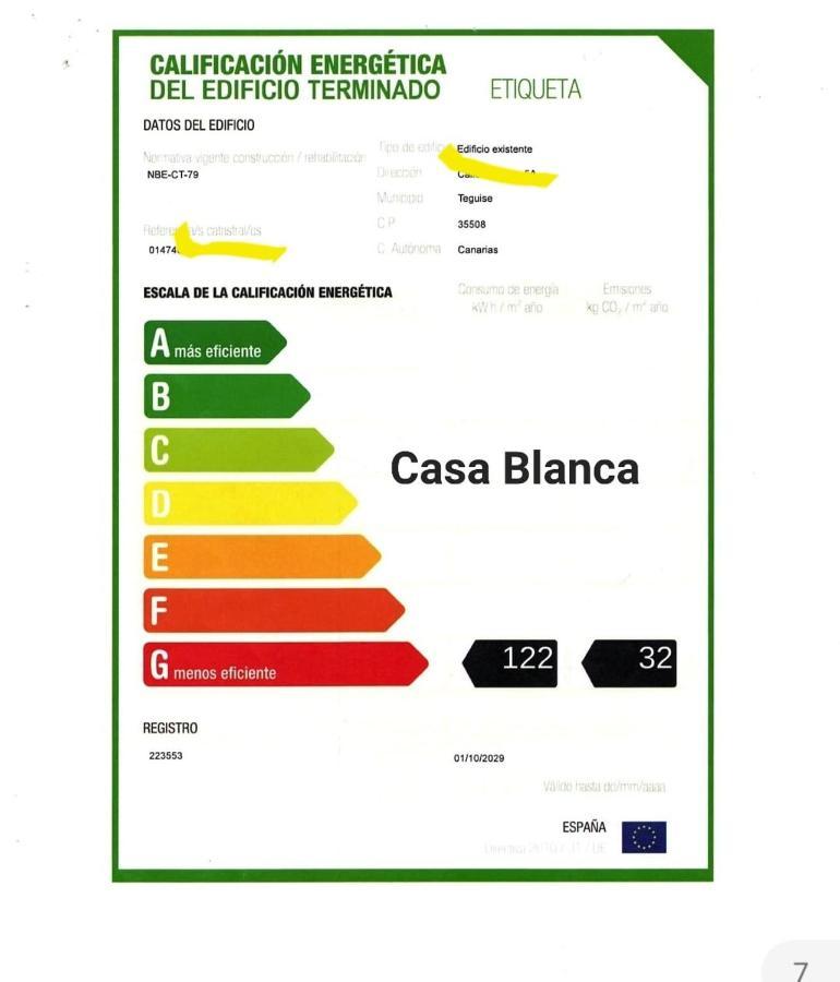 特吉塞Casa Blanca Teguise别墅 外观 照片